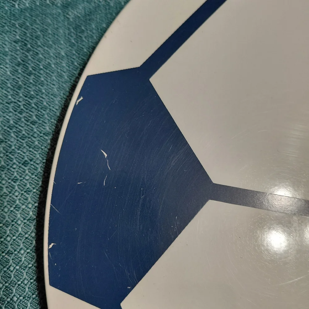Soccer Wall Art Blue and White